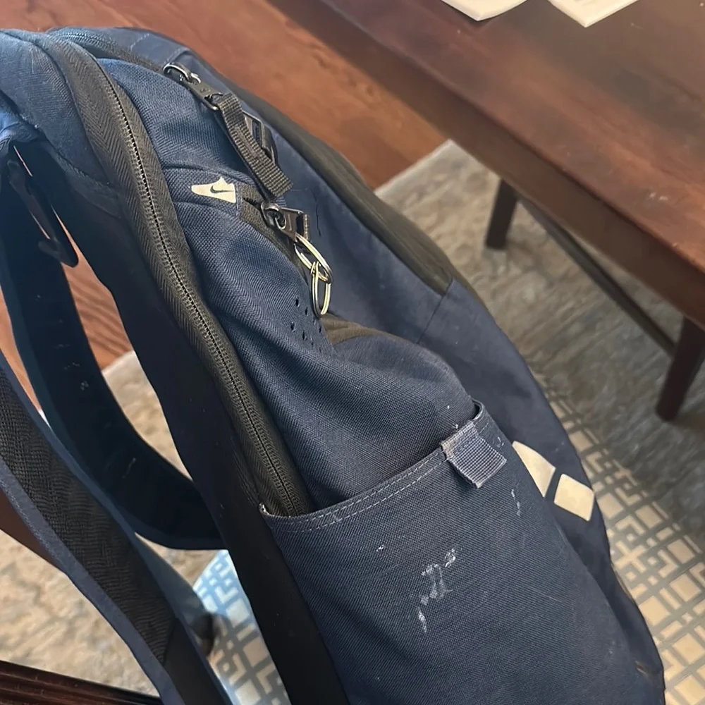 Nike Blue and Black Duffel Bag with Sporty Design